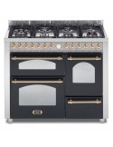 Lofra RNMT116MFET+SMFT/2AE0 Cucina Gas 7 Fornelli con Forno Elettrico da 110 cm Nero