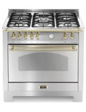 Lofra RSG96GVGT/Ci Cucina Gas 5 Fornelli con Forno a Gas da 90 cm Stainless steel