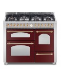 Lofra RRT116MFET+SMFT/2AE0 Cucina Gas 7 Fornelli con Forno Elettrico da 110 cm Rosso