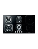 Lofra HGN9G2I Piano Cottura Combi 6 Fornelli 90 cm Nero