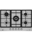 Beko HIAW75226SXE Piano Cottura Gas 5 Fornelli 75 cm Stainless steel