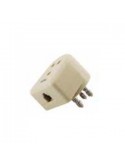VIDEOS.FILTRO ADSL  20/17 SPINA/PRESA Spina/presa passante + uscita modulare con filtro ADSL - 20/17