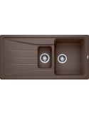 Blanco SONA 6 S Lavello con Gocciolatoio Silgranit Marrone