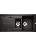 Blanco SONA 6 S Lavello con Gocciolatoio Silgranit Nero