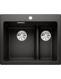Blanco PLEON 6 SPLIT Lavello con Gocciolatoio Silgranit Nero