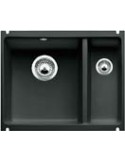 Blanco Subline 350/150 U Lavello 55 X 20 cm 2 Vasche Nero