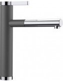 Blanco LINEE-S Grigio Roccia / Cromato Rubinetto
