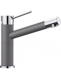 Blanco ALTA Compact Grigio Roccia / Cromato Rubinetto