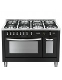 Lofra PNMD126GV+E/2CI Cucina Gas 7 Fornelli 2 forni a Gas da 120 cm Nero