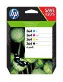 Hp 364 Cartuccia Nero, Ciano, Magenta, Giallo Originale 300 pagine - N9J73AE