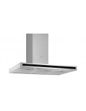 SILVERLINE 3173973303 Cappa aspirante a parete 90 cm Classe A Nero, Acciaio inossidabile