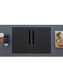 SILVERLINE 7110873301 Piano cottura a induzione con Cappa 85 cm Classe A+ Nero