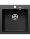 Blanco NAYA 5 Lavello 52x51 cm 1 Vasca Silgranit Nero