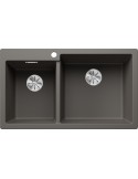 Blanco PLEON 9 Lavello 50 cm 2 Vasche Silgranit Grigio