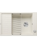 Blanco ELON XL 6 S Lavello 78x50 cm 1 Vasca Rettangolare con Gocciolatoio Silgranit Bianco