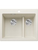 Blanco PLEON 6 SPLIT Lavello 51x22 cm 2 Vasche Rettangolare Silgranit Sabbia