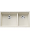 Blanco SUBLINE 480/320-U Lavello 46x20 cm 2 Vasche Rettangolare Silgranit Beige