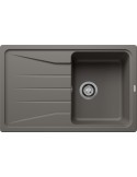 Blanco SONA 45 S Lavello 50x19 cm 1 Vasca Rettangolare con Gocciolatoio Silgranit Grigio