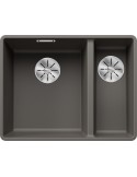 Blanco SUBLINE 340/160-F Lavello 43x19 cm 2 Vasche Rettangolare Silgranit Grigio