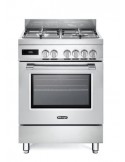 DE LONGHI PRO66MXLPZ Cucina Gas 4 Fornelli 1 Elettrico da Acciaio inossidabile