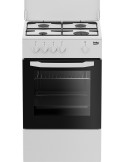 Beko CSG42009DW Cucina Gas 4 Fornelli con forno a Gas da 50 cm Bianco