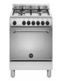 La Germania AMN664EXV-24 Cucina Gas 4 Fornelli con forno Elettrico da 60 cm Acciaio inox