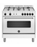 La Germania AMN965GBV-24 Cucina Gas 5 Fornelli con forno Elettrico/Gas da 90 cm Bianco