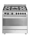 Smeg BG91X2 Cucina a gas 5 Fornelli con forno Elettrico Acciaio inox