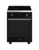 Smeg C6IMBLT2 Cucina Piano cottura a induzione 4 Fornelli con forno elettrico da 60 cm Nero