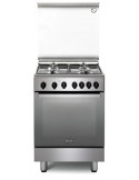 DE LONGHI DGX64L Cucina 4 Fornelli Gas da 60 cm Inox