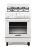 La Germania S64041WT-24 Cucina Gas 4 Fornelli con forno elettrico da 60 cm Bianco