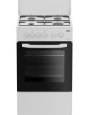 Beko CSS42014 FW Cucina Gas 4 Fornelli con forno elettrico da 50 cm Bianco