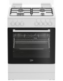Beko FBE62011WC Cucina Gas 4 Fornelli con forno elettrico da 60 cm Bianco
