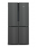 Siemens KF96NAXEA Frigorifero Side by side 605 L No Frost Classe E Nero, Acciaio inox