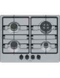 Bosch PGH6B5K60 Piano Cottura Gas 4 Fornelli 58 cm Acciaio inox