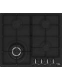 Beko HIYG64225SBO Piano Cottura Gas 4 Fornelli 60 cm Nero