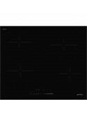 Smeg SE464TD Piano Cottura Ceramica 4 Fornelli 60 cm Nero