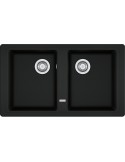 Franke BFG620BLACKMATT Lavello 2 ciotole 80 cm Nero