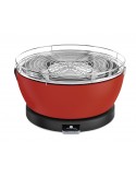 FM PROGETTO CUCINA VESUVIO ROSSO Barbecue Carbone Acciaio inox