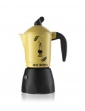 Bialetti ORZOEXP4 Caffettiera orzo espresso 4 tazze Nero, Giallo