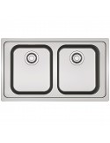 Franke RPX620 Lavello 86CM 2 ciotole inox satinato