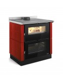 LA NORDICA VERONA XXL MAIOLICA VST 7016265 Cucina a legna da 80 cm Bordeaux