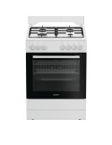Indesit I6G3PMW Cucina Gas 4 Fornelli con forno Elettrico da 60 cm Bianco