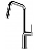 Gessi STELO 60307.31 Rubinetto monocomando girevole con doccetta estraibile doppio getto  Chrome
