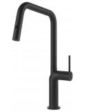 Gessi STELO 60307.299 Rubinetto monocomando girevole con doccetta estraibile doppio getto  Matte Black
