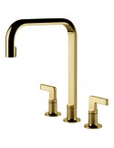 Gessi INCISO 58701.246 Rubinetto tre fori girevole  Gold PVD