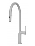 Gessi STELO 60303.279 Rubinetto monocomando girevole con doccetta estraibile doppio getto  Matte White