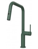 Gessi STELO 60307.276 Rubinetto monocomando girevole con doccetta estraibile doppio getto  Matte Agave