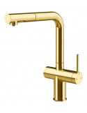 Gessi INEDITO 60572.246 Rubinetto lavello canna girevole ed estraibile  Gold PVD