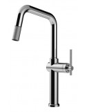 Gessi HABITO 60652.31 Rubinetto monocomando girevole con doccetta estraibile mono getto  Chrome